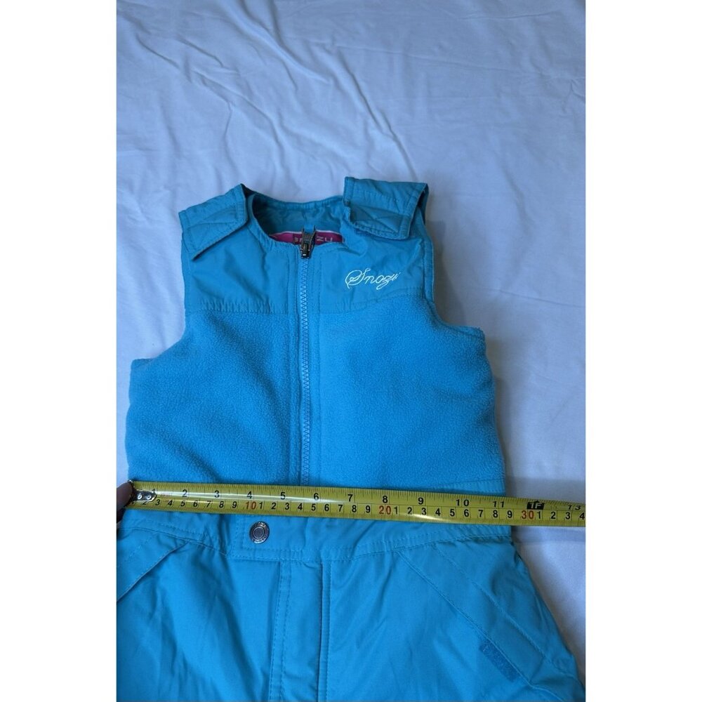 Snozu Toddler Girls Winter Ski Overall Snow Bibs Teal Outdoor Size 5 - Picture 6 of 6